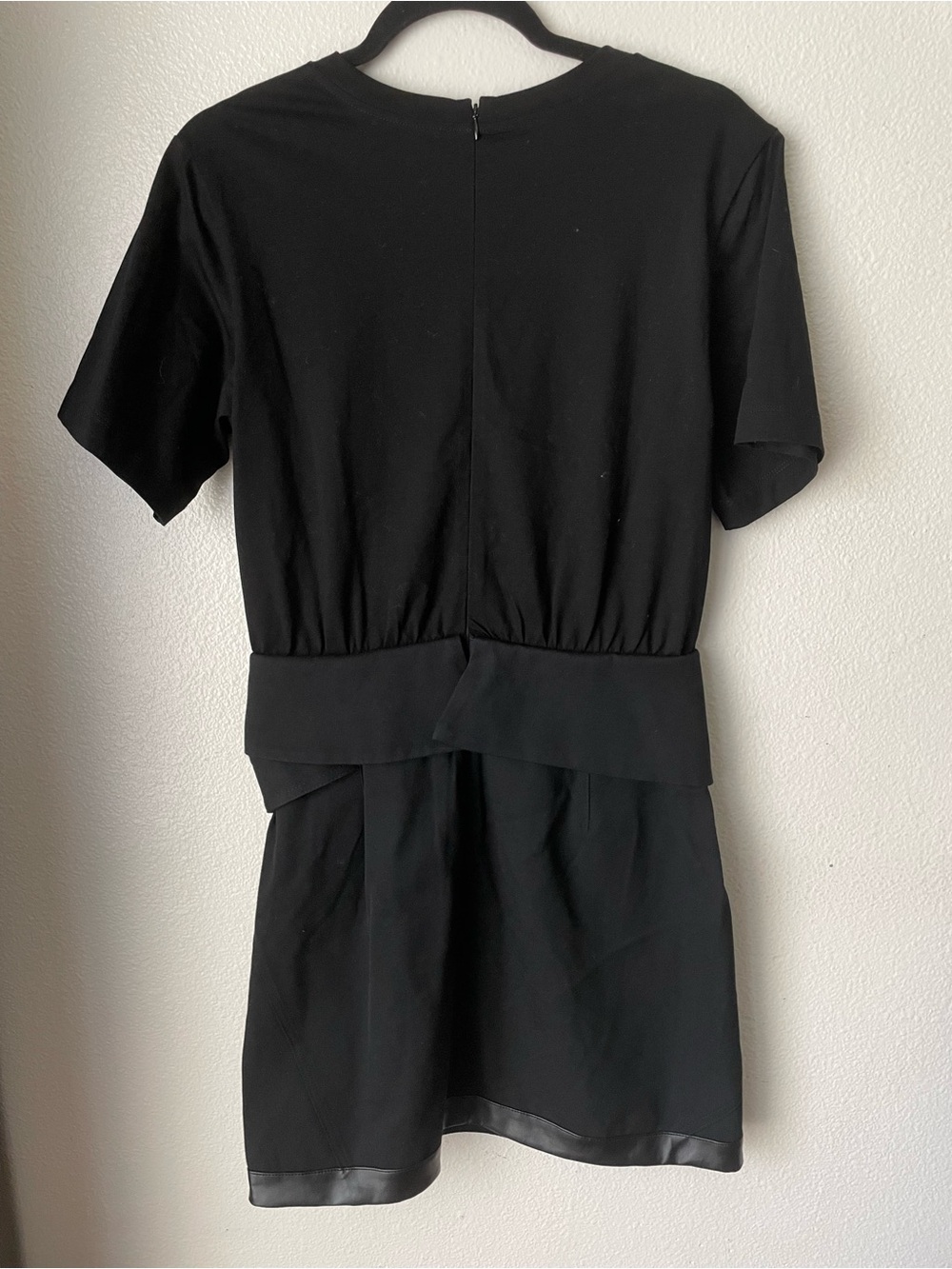 3.1 Phillip Lim Women's Black Mixed Media T-Shirt Combo Dress - Picture 7 of 7